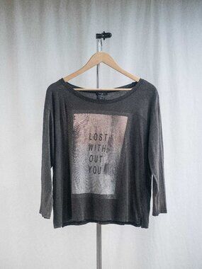 Aritzia Talula "Lost Without You" Relaxed fit Lightweight Top